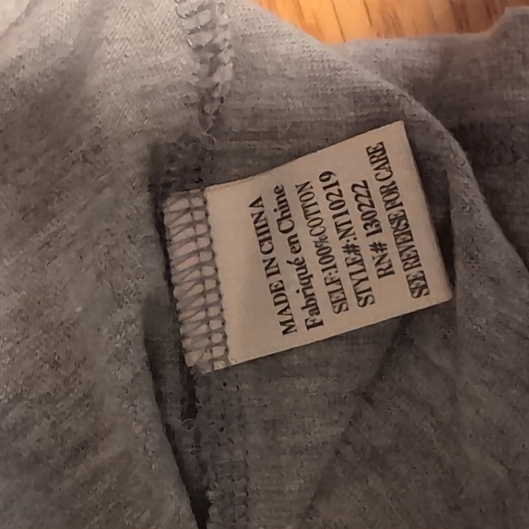 New In Light Gray V-Neck Top - Picture 6 of 6